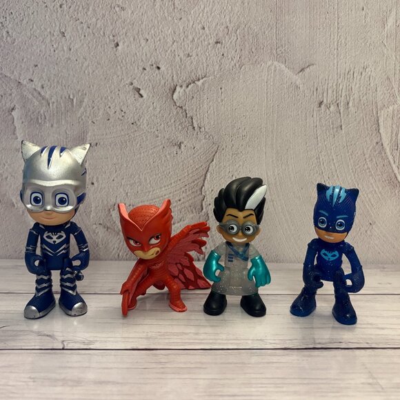 PJ Mask Toy Figures Catboy Owlette Romeo (Lot of 4) (SKU: 359TO) - Picture 1 of 12